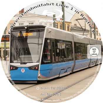 Preview: Führerstandmitfahrt in Rostock - Linie 1 , Blu-ray