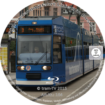 Preview: Durch das größte Straßenbahnkreuz Deutschlands - Führerstandmitfahrt Rostock Linie 3 , Blu-ray